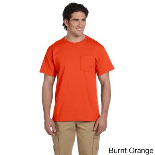 Jerzees Jerzees Mens 50/50 Heavyweight Blend Pocket T shirt Orange Size XXL