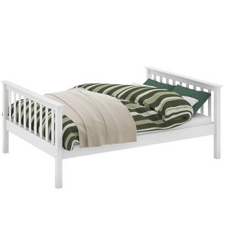 Corliving Monterey White Wood Double Bed White Size Full