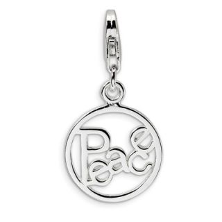 Amore La Vita™ Peace Circle Charm in Sterling Silver   Zales