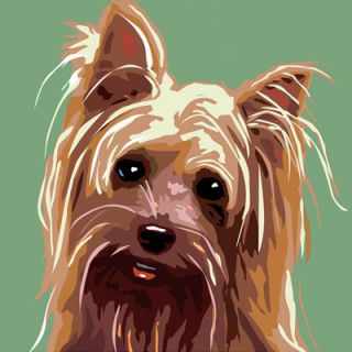 Naked Decor Pooch Décor Yorkshire Terrier Portrait Graphic Art on Canvas york