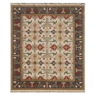 Hand knotted Multi Twisted Wool Rug (6x9)
