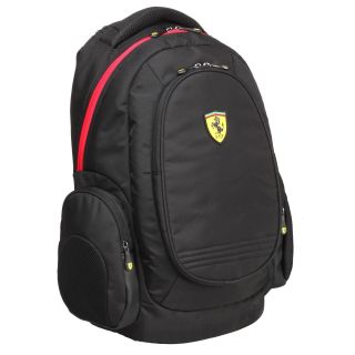 Ferrari Black Laptop Backpack (active Collection)