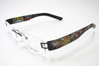 ED HARDY EHL806 Eyeglasses Vintage Tattoo EHL 806 Black Optical Frames Clothing