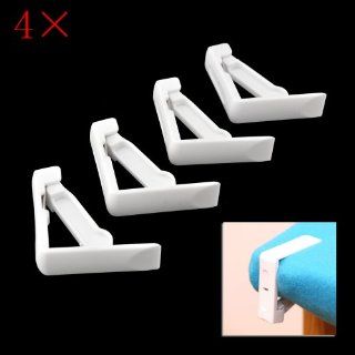 Western 4 Pack White Plastic Tablecloth Clips  