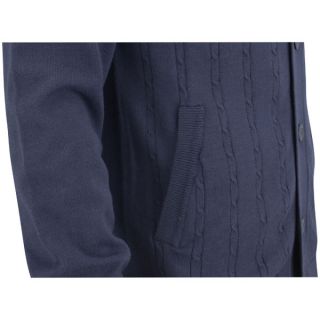 Bench Mens Klunk Cable Knitted Cardigan   Navy      Mens Clothing