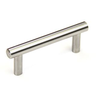 Solid Stainless Steel 4 inch Brushed Nickel Cabinet Bar Pull Handles (case Of 15)