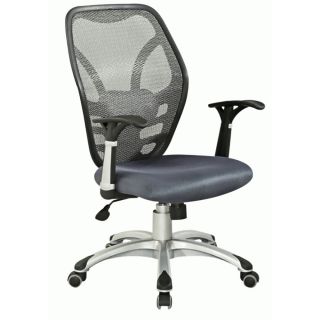 Grey Nylon Mesh Pneumatic Gas Lift Contemporary Office Chair