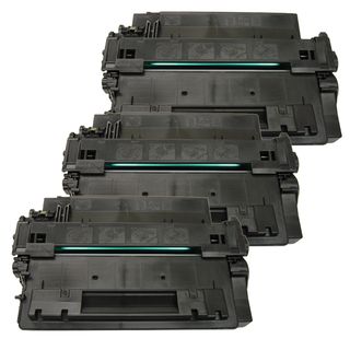 Hp Ce255a (hp 55a) Remanufactured Compatible Black Toner Cartridge (pack Of 3)