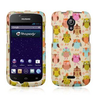 Crystal Rubber Hard Case Fancy Owl Phone Cover for HUAWEI VITRIA Cell Phones & Accessories