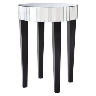 Mirrored Round Living Room Accent Side/End Table