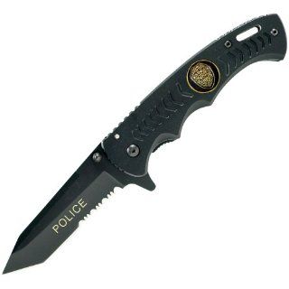 Whetstone Cutlery's Tanto Enforcer Police Knife with Clip Folding Pocket Knife  Hunting Folding Knives  Sports & Outdoors