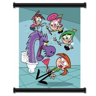 The Fairly Odd Parents (TV) Show Fabric Wall Scroll Poster (16" x 19") Inches   Prints