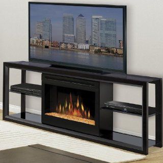 Shop Dimplex SGFP 300 B Novara Media Console with 25" Landscape Firebox and Glass Ember Bed, Black at the  Furniture Store