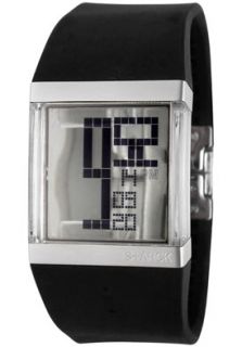 Philippe Starck PH1100  Watches,Mens LCD Digital Grey Dial Black Rubber, Casual Philippe Starck Quartz Watches