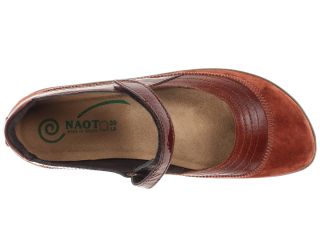 Naot Footwear Kirei Luggage Brown Leather/Rust Suede/Brown Patent Leather