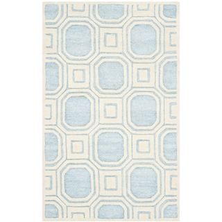 Safavieh Handmade Precious Mist Blue Polyester/ Wool Rug (3 X 5)