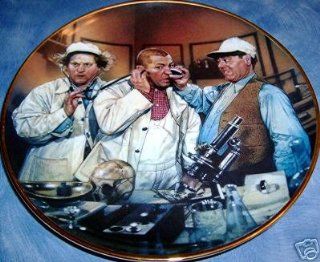 The Three Stooges Plate   Franklin Mint Collector's Plates 1994   Doctor Howard, Doctor Fine, Doctor Howard  Dinner Plates  