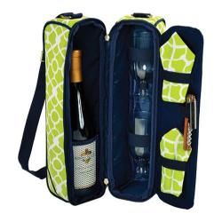 Picnic At Ascot Deluxe Wine Carrier For Two Trellis Green