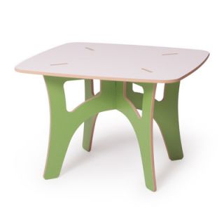 Sprout Kids Table KT001 Color Green Legs, White Top