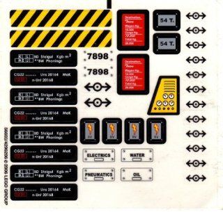 Lego Original Sticker Sheet for Train Set #7898 "Cargo Train Deluxe" Toys & Games