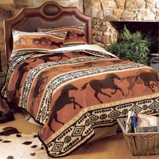 Horse Fever Fleece Blanket   King   Bed Blankets