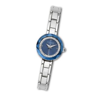 Ladies Caravelle by Bulova® Silver Tone Watch with Crystal Accents