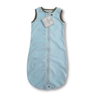 Swaddle Designs zzZipMe Sack in Pastel Blue Baby Velvet Solid Pastel with Moc