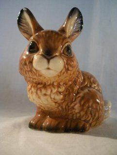 Vintage Goebel W. Germany Brown Bunny Rabbit Porcelian Figurine (34 816 09)  Collectible Figurines  