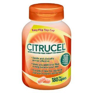 Citrucel Value Size Fiber Therapy For Regularity, Methylcellulose, Caplets 180 ea Health & Personal Care