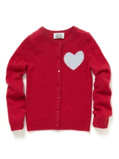 Intarsia Heart Cardigan by Autumn Cashmere