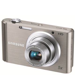 Samsung ST77 Compact Digital Camera (16MP, 5x Optical, 2.7Inch LCD)   Silver      Electronics