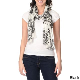 Identity By Magid Womens Paisley Printed Lightweight Scarf