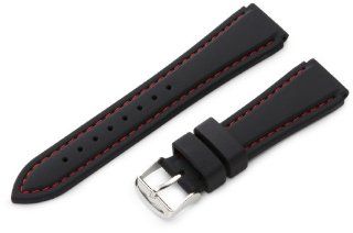 Hadley Roma Men's MS3345RQ 200 20 mm Genuine Silicone Diver Sport Watch Strap at  Men's Watch store.