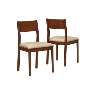 Modern Oak Side Chairs (set Of 2)