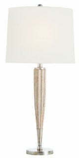 Arteriors 44303 814 Benton Distressed Wood Lamp, Silver/Whitewashed   Table Lamps  