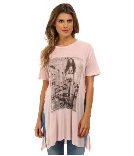 Gabriella Rocha Modal Short Sleeve Tunic Womens Short Sleeve Pullover (Pink)