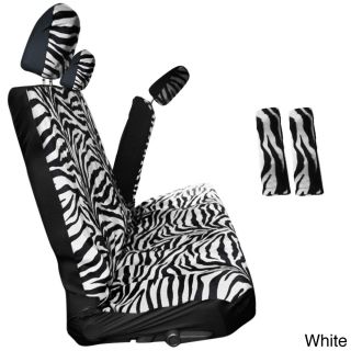 Oxgord Zebra/ Tiger Striped 60/40 Split Bench 8 piece Seat Cover Set