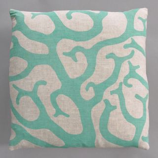 Dermond Peterson Coral Pillow CORALTQ35000 Color Turquoise / Natural