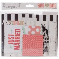Save The Date Cardstock File Folders   Tags