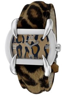 Charriol KUT 80 2 24 KL02  Watches,Womens Leopard Print Dial Leopard Faux Fur & Genuine Leather, Luxury Charriol Quartz Watches
