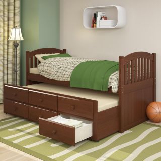 Corliving Corliving Bhp 973 s Heritage Place Trundle Bed Brown Size Twin