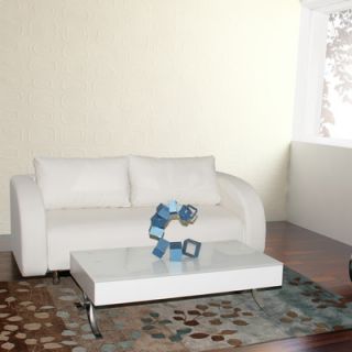 Casabianca Furniture 74 Sleeper Sofa CB/22 XX Color White Leatherette