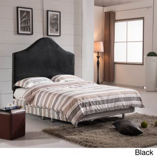 Visionxpro,inc. Classic Queen Size Headboard With Nailhead Trim Black Size Queen
