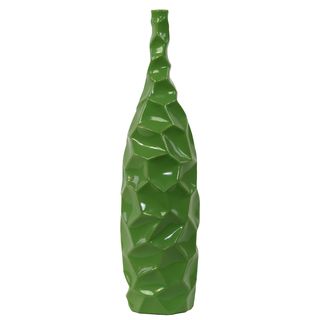Green Pitted Decorative Ceramic Vase