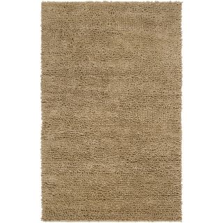 Surya Carpet, Inc. Hand woven New Zealand Felted Wool Plush Shag Area Rug (9 X 12) Brown Size 9 x 12