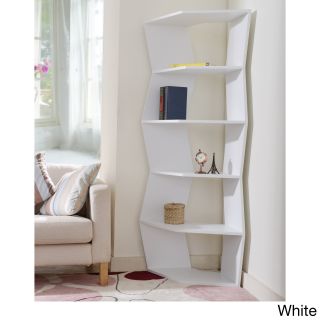 Furniture Of America New Journey 6 shelf Contemporary Corner Display Bookcase Unit