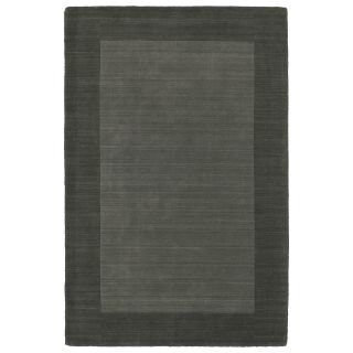 Borders Hand tufted Grey Wool Rug (50 X 79)