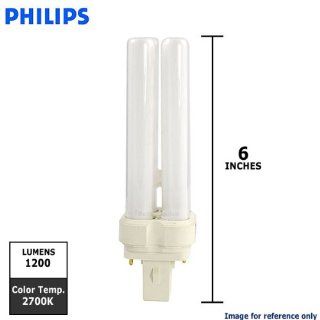 Philips 241687   PL C 15MM/22W/827/1CT   22 Watt   2 Pin GX32d 2 Base   2700K   CFL   Compact Fluorescent Bulbs  