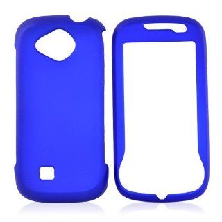 for Samsung Reality U820 Rubberized Hard Case BLUE Cell Phones & Accessories