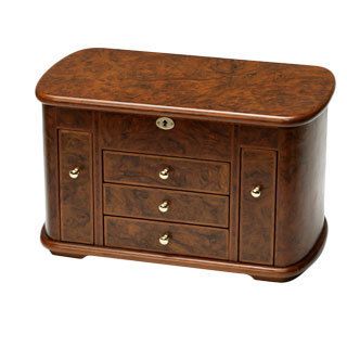 Burl Wood Pattern Jewelry Collection Box